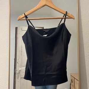 BANANA REPUBLIC FACTORY Silky Black Cami Tank Top Xs